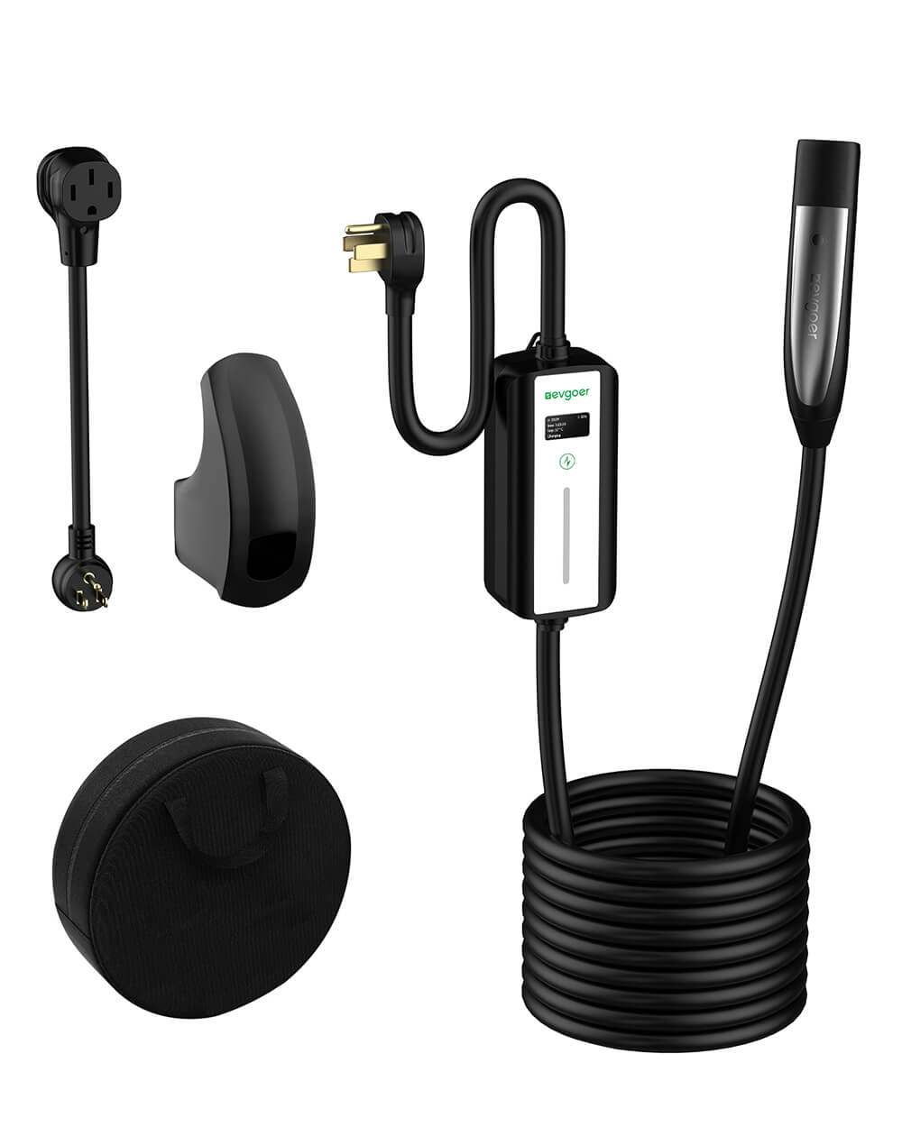 Evgoer Tesla Charger 32A + Charger Mount + 5-15P to 14-50R adapter