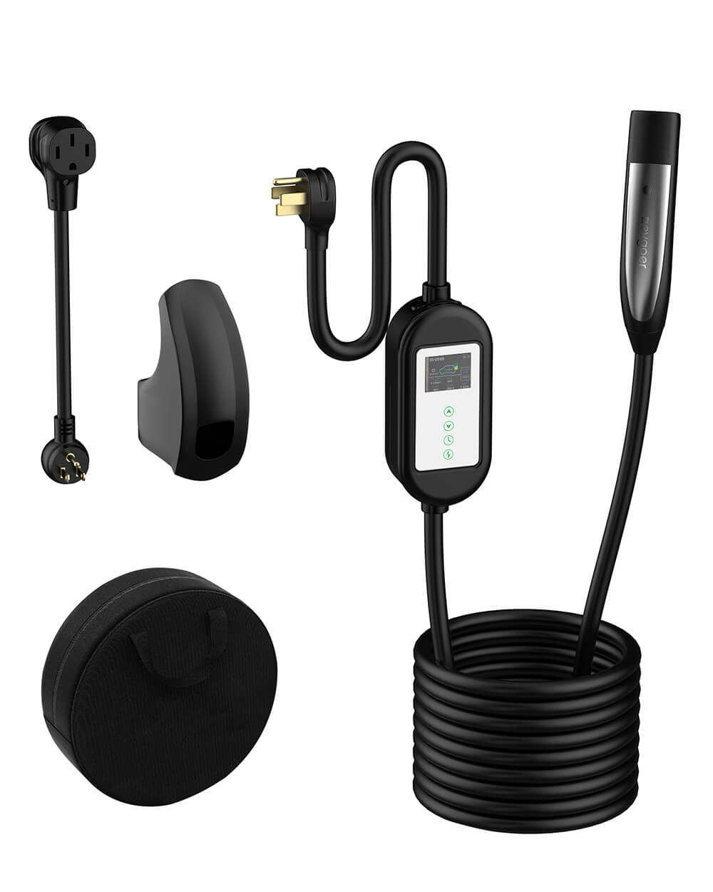 Evgoer Tesla Charger 40A + Charger Mount + 5-15P to 14-50R adapter