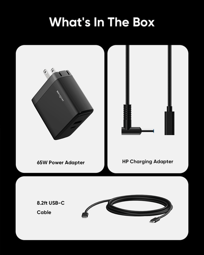 HP Laptop and Phone 2 in 1  65W Charger
