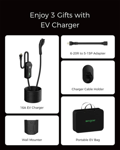 Evgoer J1772 EV Charger 16A