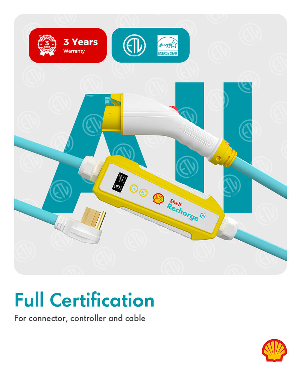 Shell 40A J1772 EV Charger