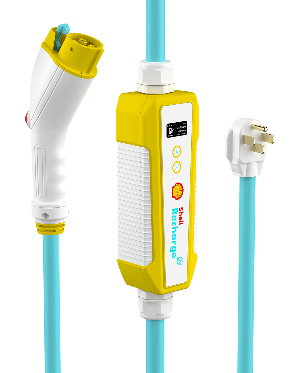 Shell Ac Charger Shell EV Charger 40A J1772 | 9.6KW | Portable and Home EV Charger ...